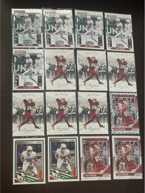 TREY MCBRIDE PANINI LOT OF 16 NM CONTENDERS/PRESTIGE/DONRUSS/SCORE + INSERTS